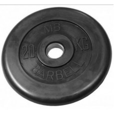 Диск обрезиненный BARBELL MB (металлическая втулка) 20 кг / диаметр 51 мм