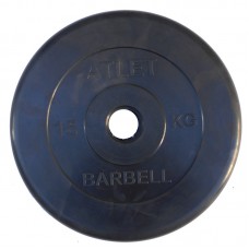 Диск обрезиненный BARBELL ATLET 15 кг / диаметр 51 мм