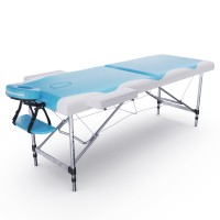 Массажный стол DFC NIRVANA Elegant, 186 x 70 см, толщина 5 см, бело-голубой