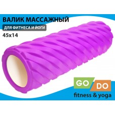 Валик (ролл) для фитнеса GO DO XW7-45-purple+