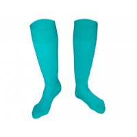 Гетры футбольные. Цвет: бирюзовый. Размер 32-34.