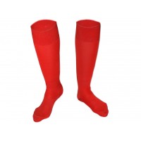 Гетры футбольные. Цвет: красный. Размер 32-34.