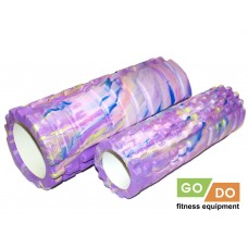 Валик-матрёшка для йоги полый жёсткий GO DO :YJ-5008-2  (Фиолетовый)