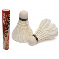 Волан перьевой с синтетической головкой. В тубе 12 шт :402