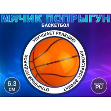 Мячик попрыгун баскетбол сувенирный Q-PU6.3-LQ