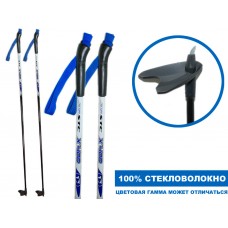 Палки лыжные стеклопластиковые TREK Universal ЦСТ 105см  blue