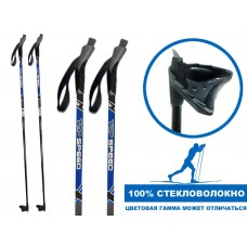 Палки лыжные стеклопластиковые TREK Universal ЦСТ 145см  blue