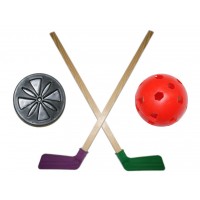 Набор хоккейный детский (2 клюшки, мячик, шайба): 05-04