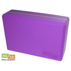 Кирпичик для йоги утяжелённый фиолетовый GO DO :YJ-K2-ФМ