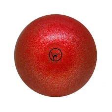 Мяч для художественной гимнастики GO DO. Диаметр 15 см. Цвет: красный с глиттером. Производство: Рос