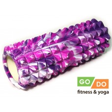 Валик ролл для фитнеса GO DO YY4-33-KM-purple