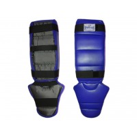 Защита ног голень+стопа SPRINTER модель В, размер L ребристая  (Синий)