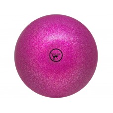 Мяч для художественной гимнастики GO DO. Диаметр 19 см. Цвет: розовый с глиттером.