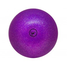 Мяч для художественной гимнастики GO DO. Диаметр 19 см. Цвет: фиолетовый с глиттером.