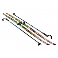 Лыжный комплект STС (лыжи, палки, крепление 75 мм): 205 step