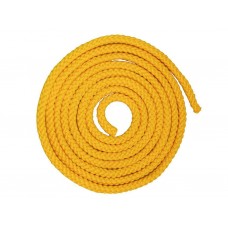 Скакалка гимнастическая, цветная ткань. Длина 3 метра. Цвет жёлтый. :(АВ251):