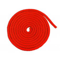Скакалка гимнастическая, цветная ткань. Длина 3 метра. Цвет красный. :(АВ251):