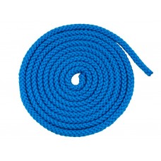 Скакалка гимнастическая, цветная ткань. Длина 3 метра. Цвет синий. :(АВ251):