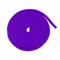 Скакалка гимнастическая, цветная ткань. Длина 3 метра. Цвет фиолетовый. :(АВ251):