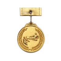 Медаль спортивная с лентой 