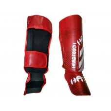 Защита ног (голень+стопа) HARD TOUCH модель А. Цвет: красный. Размер М.