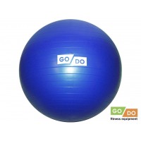 Мяч для фитнеса матовый d - 65 см GO DO :FB-65  (Синий)