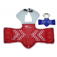 Жилет двухсторонний для тхеквондо. Цвет: красный/синий. Размер 0. :(ZZT-010-0):