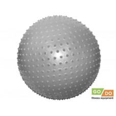 Мяч для фитнеса с массажными шипами. Диаметр 70 см: МА-70-СЕ  (Серебро)
