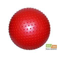 Мяч для фитнеса с массажными шипами. Диаметр 70 см: Цвет: красный: МА-70