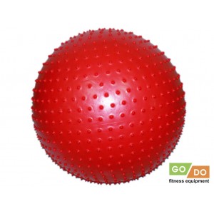 Мяч для фитнеса с массажными шипами красный d - 70 см GO DO :МА-70
