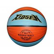 Баскетбольный мяч LQ-X7 оранжево-голубой размер 7
