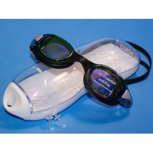 Очки для плавания МС1970 -СЕ цвет черный с серыми вставками