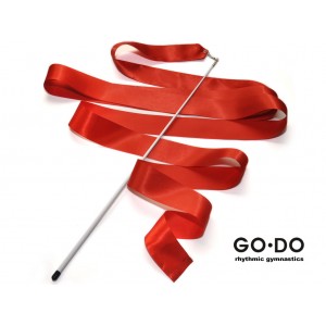 Лента гимнастическая с палочкой красная GO DO :PD-02-К