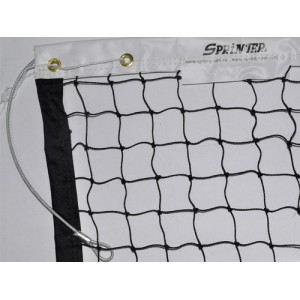 Сетка для  тенниса, полипропилен, диаметр шнура 3,2 мм, ячейка 40*40 мм, размер сетки 1,07 м * 12,8 